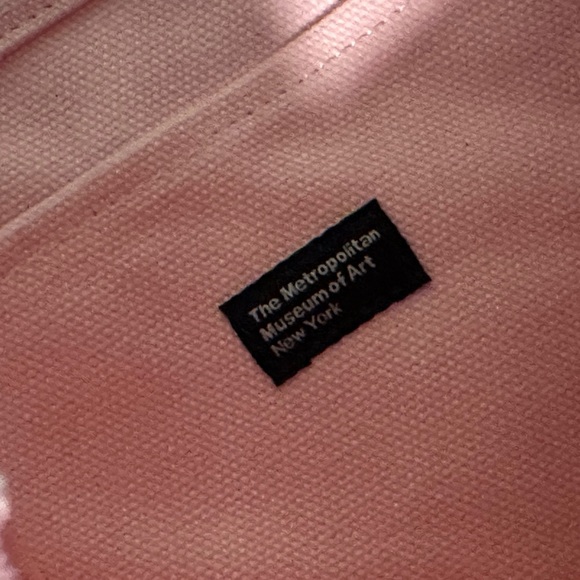 Unique and Rare The Met Pink Canvas Tote Bag - Picture 3 of 5